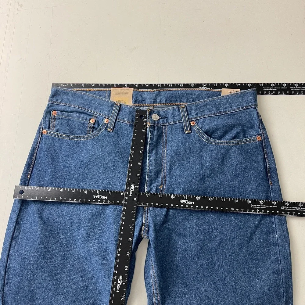 Levis 511 Jeans Mens 36x32 Blue Slim Fit Medium Wash Denim Grunge Skater Preppy